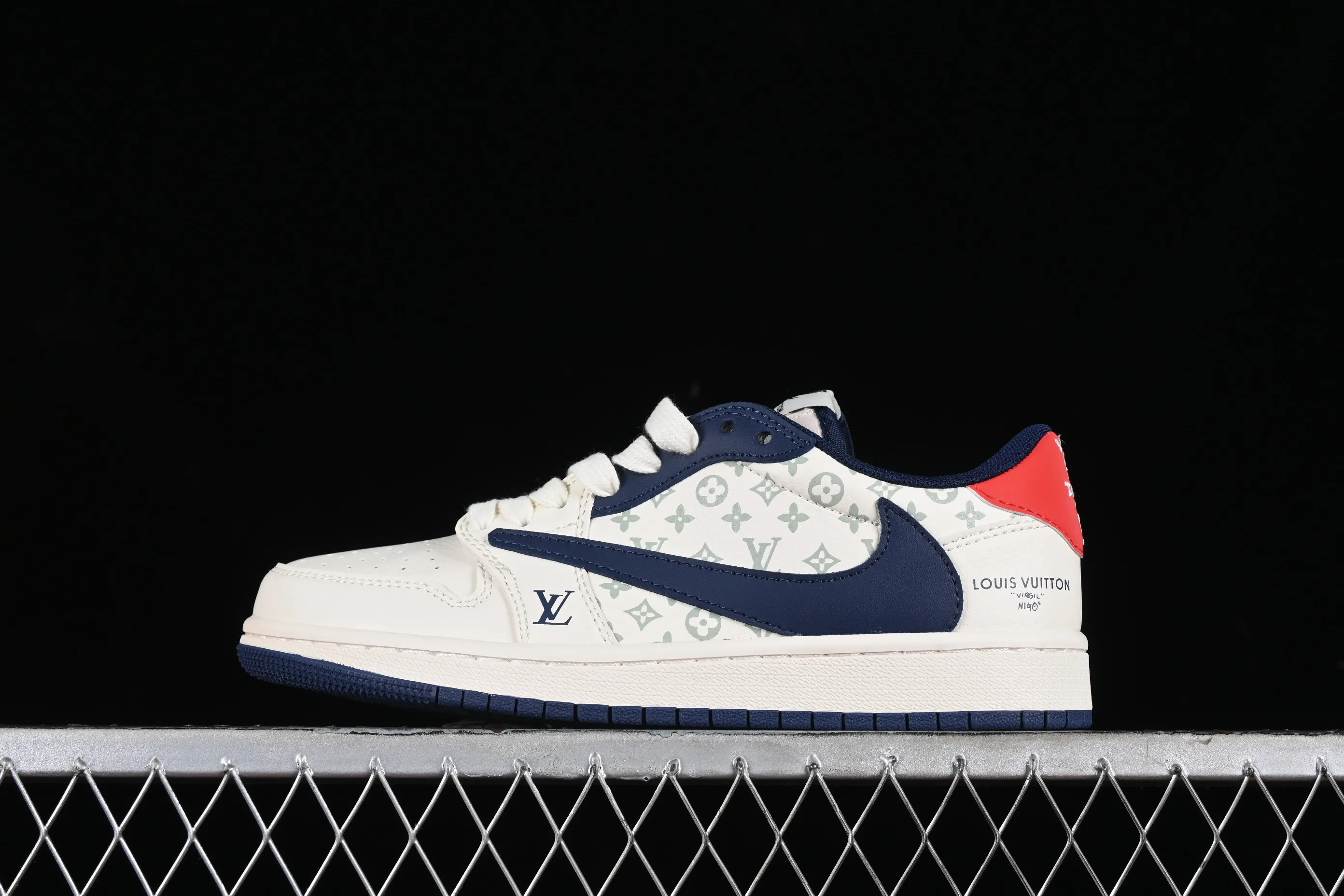 All categories Air Jordan Jordan series basketball shoes Air Jordan 1 Low high-end custom low-top sneakers Travis Scott x Fragment Design x Jordan Air Jordan 1 Low OG SP AJ1 Joe 1 LV Milan red print low-top cultural casual sneakers LJ5188-002